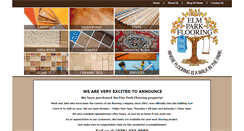 Desktop Screenshot of elmparkflooring.com